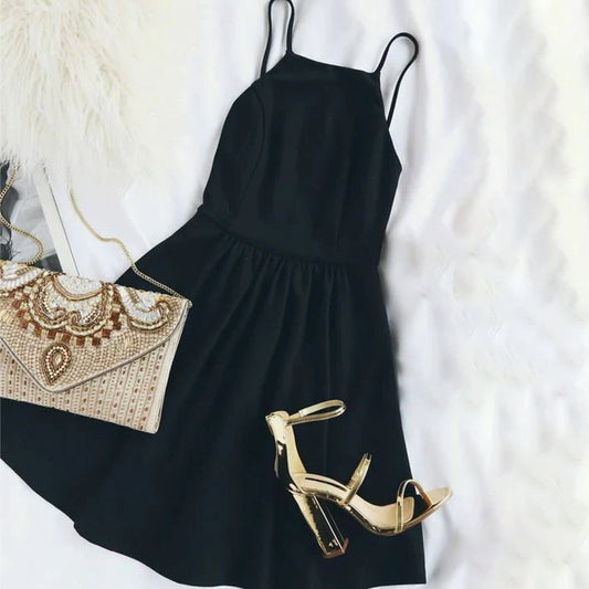 Love Notes Black Skater Dress