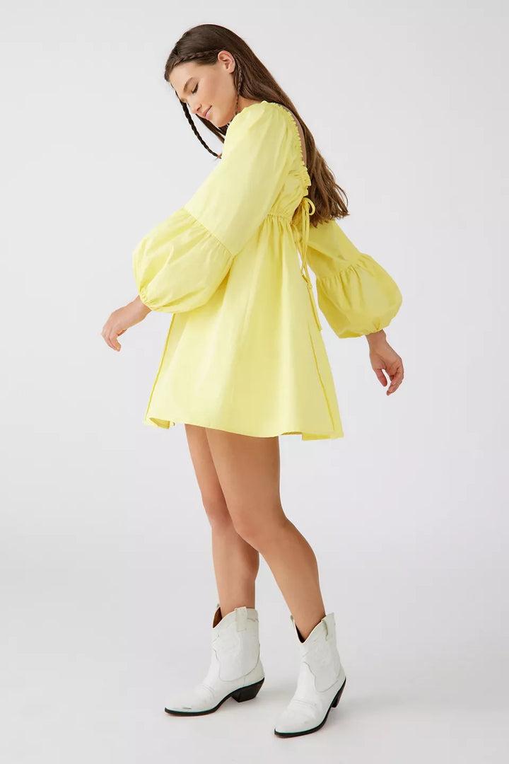 Puffy Sleeves Mini Xdress