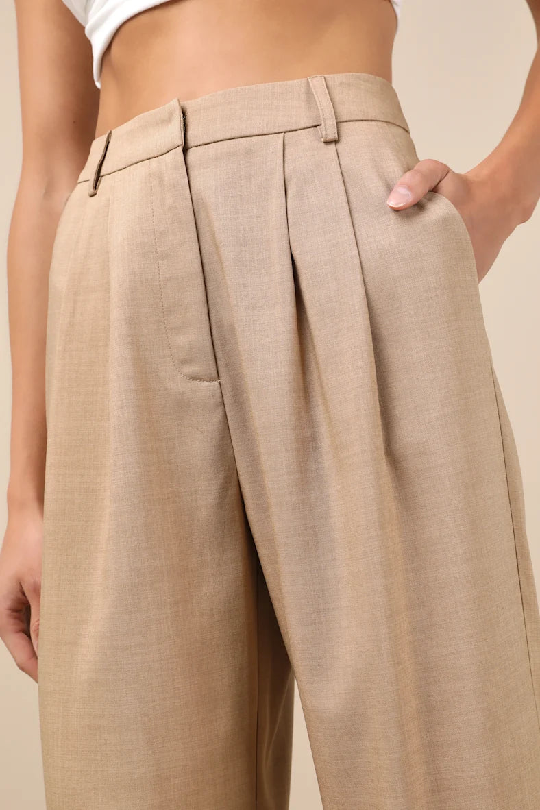 Timeless Tan pants suit set